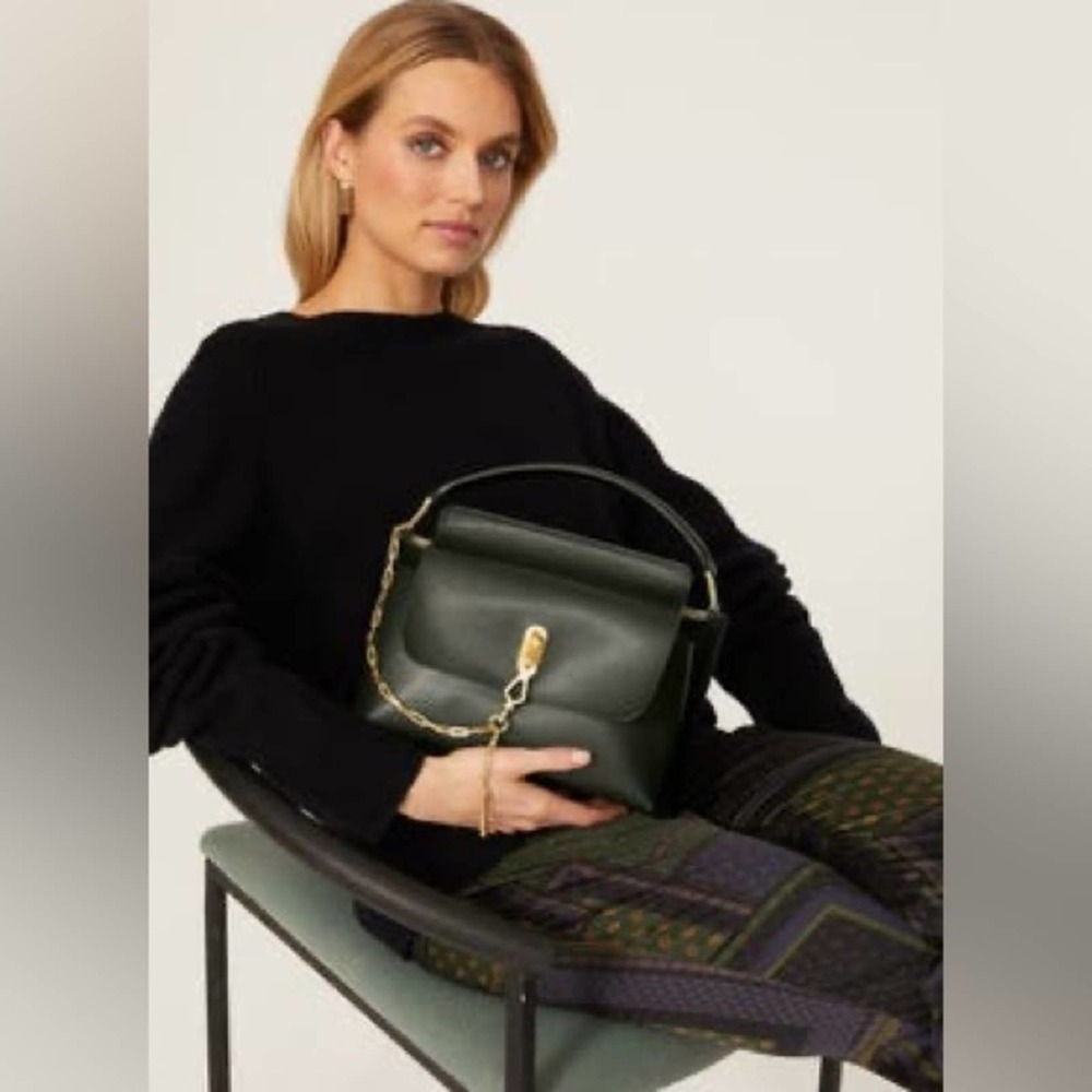 ZAC POSEN Bea Top Handle Leather Crossbody Bag - Picture 2 of 15